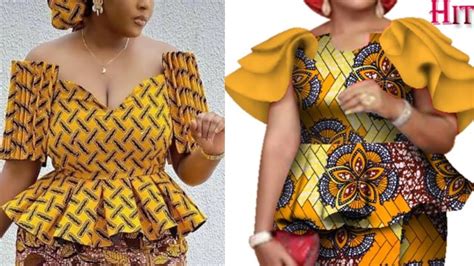 ankara top styles|latest ankara peplum top styles.